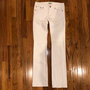 Lilly Pulitzer Palm Beach Fit white jeans, 0, EUC
